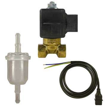 Fuel solenoid valves and filters
