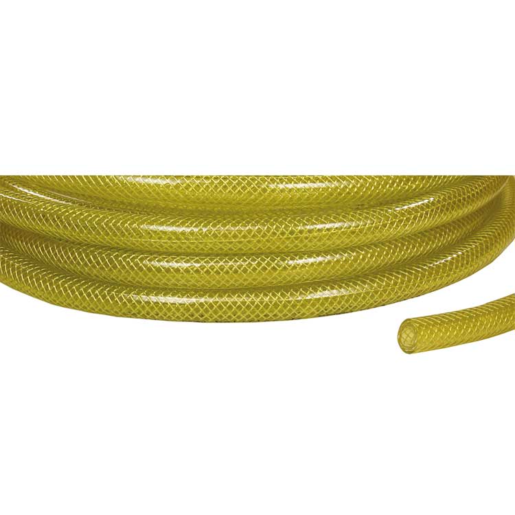 CLEAR REINFORCED PVC HOSE 6X3 YELLOW