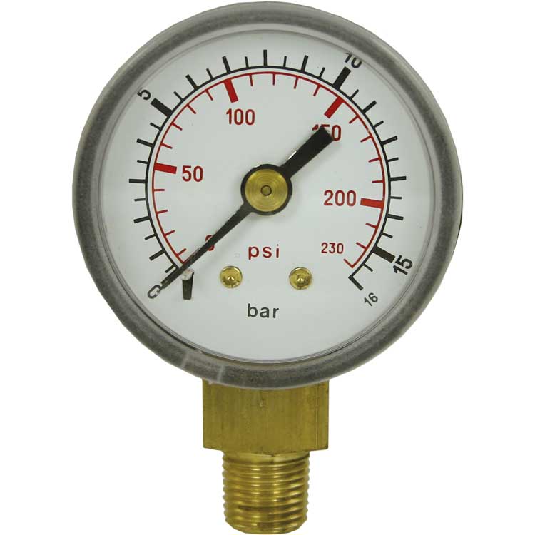Manometer 40 mm 0-16 bar 1/8´AG Kunststoff