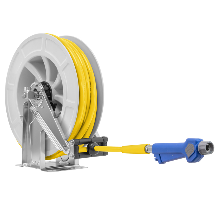 HP HOSE REEL AUTOMATIC SS/ABS GREY 1/2F:1/2M