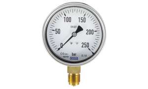 Manometer 100 mm 0-250 bar 1/2´AG Edelstahl WIKA
