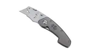 Cutter knife grey aluminium