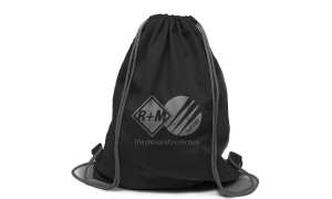 Bag with inner storage compartment black 33x45 cm