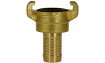 COUPLING, WITH TAIL, BRASS 13 MM (1/2´) ROTATABLE